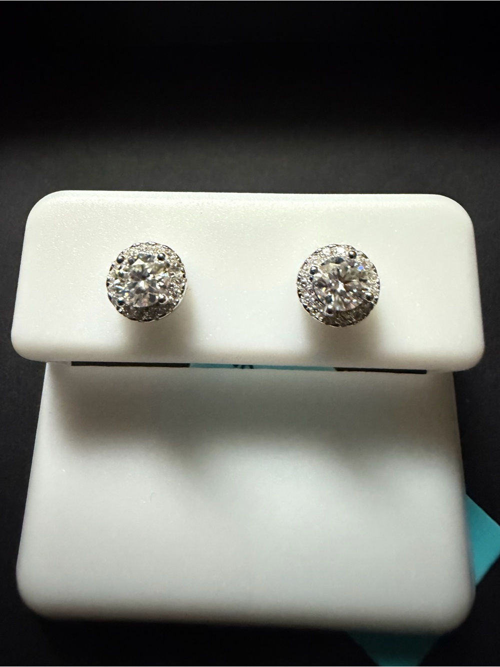 Moissanite stud earrings- 925 sterling silver